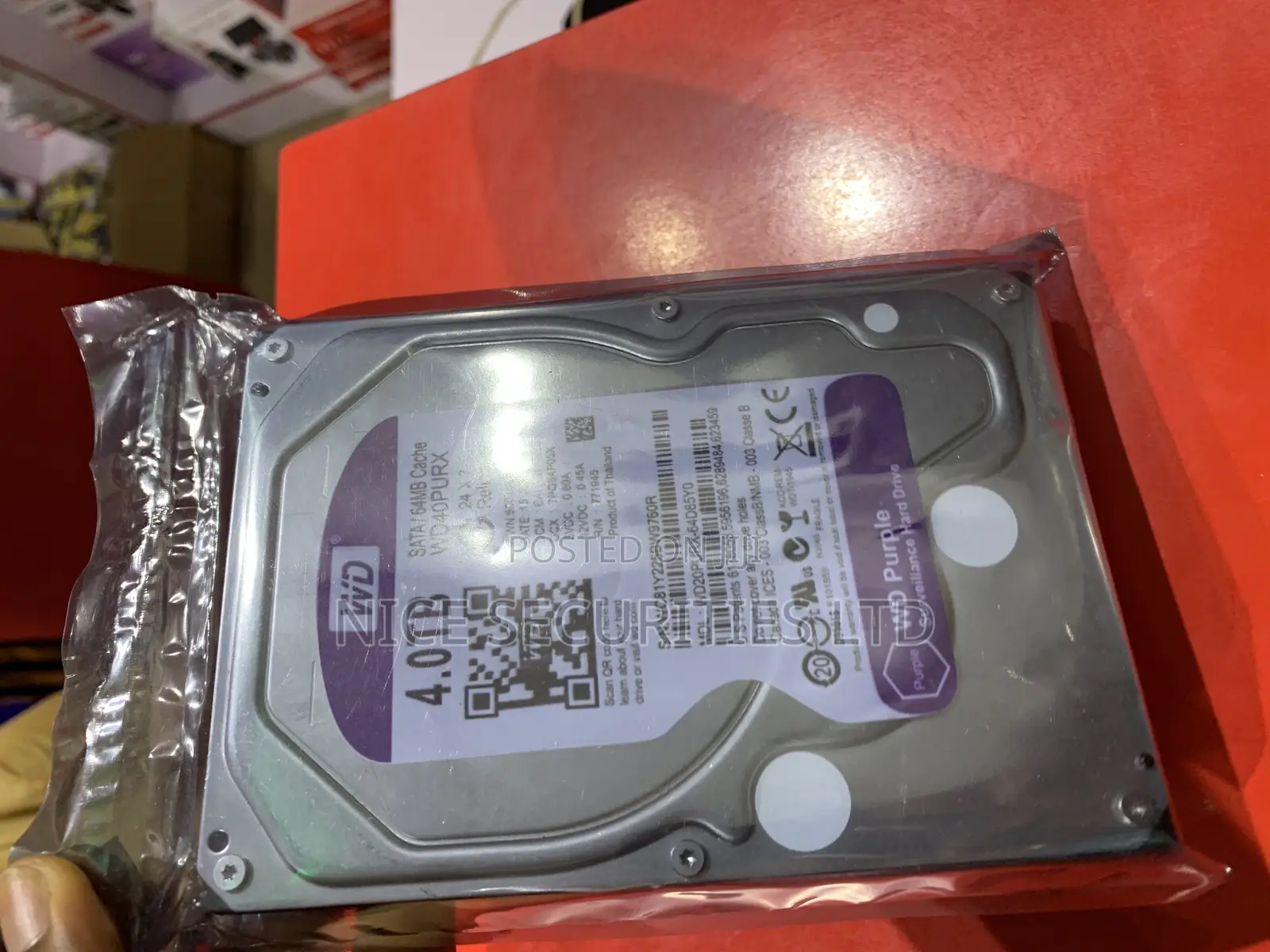 WD Purple 4TB Hard Disk Drive