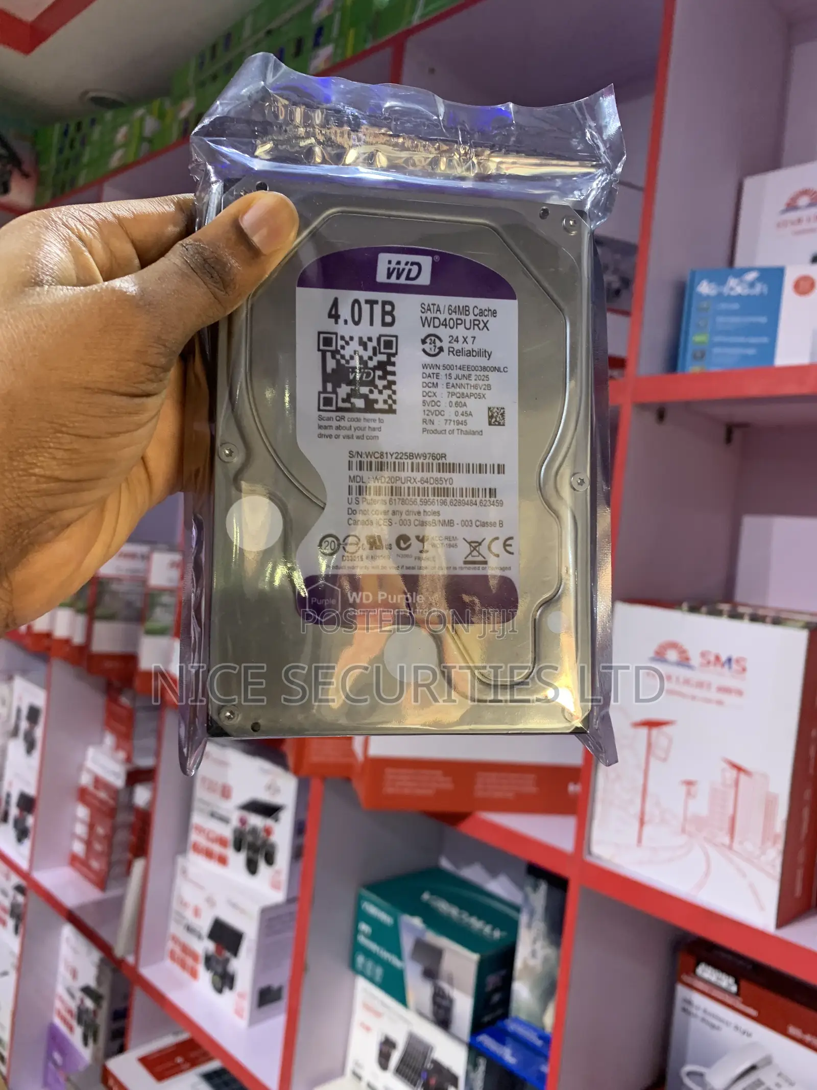 WD Purple 4TB Hard Disk Drive