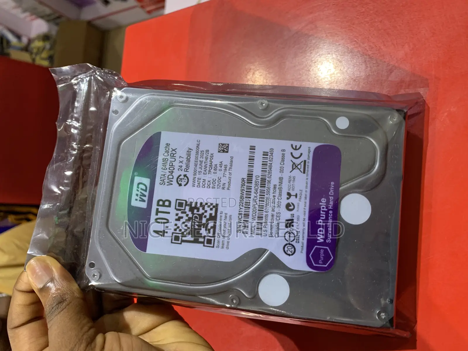 WD Purple 4TB Hard Disk Drive