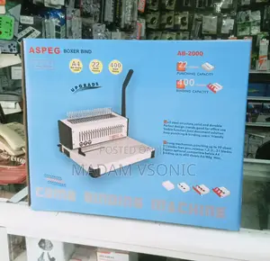ASPEG Boxer Bind Comb Binding Machine AB-2000