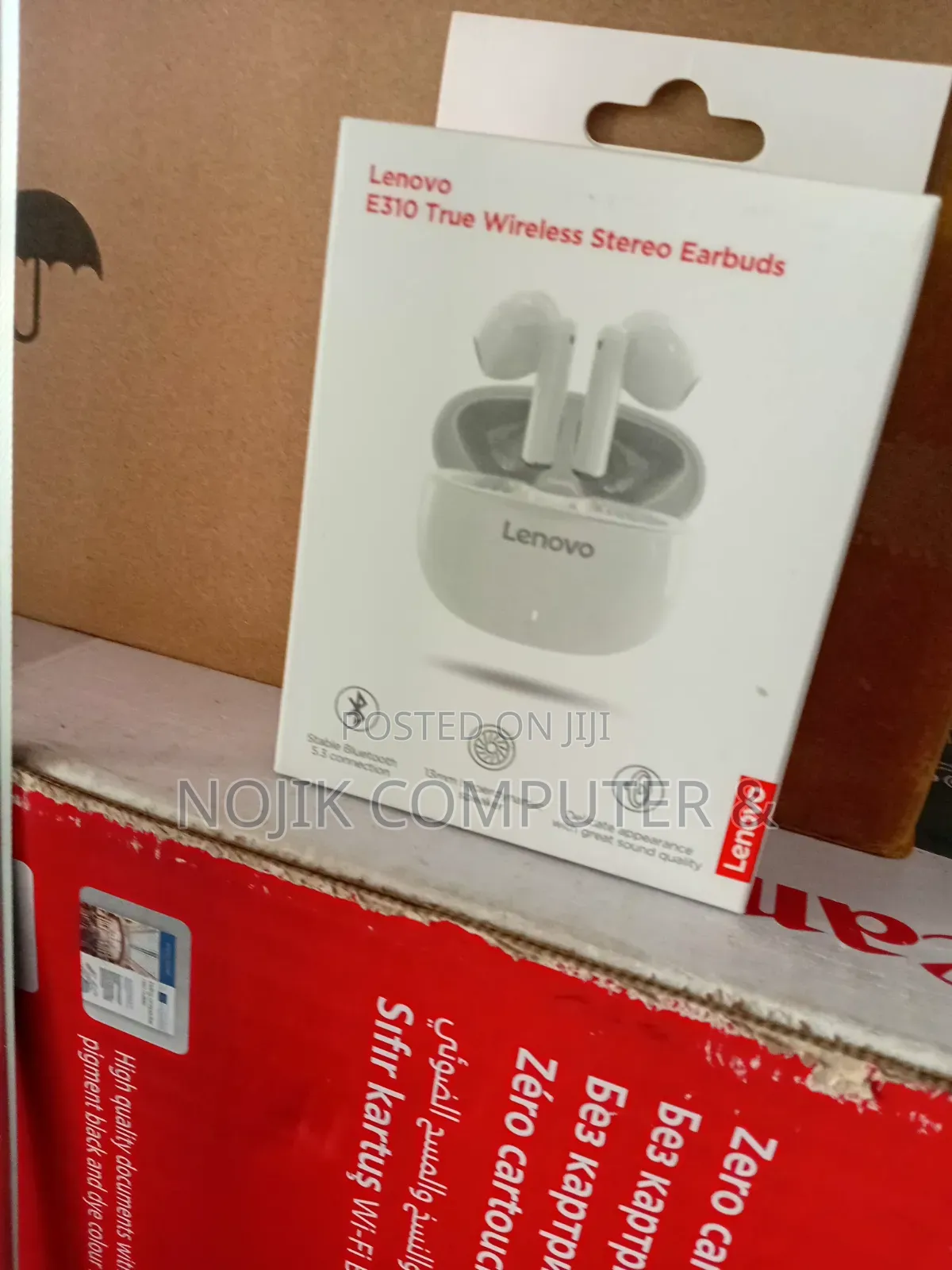 Lenovo E310 Wireless Earbuds WHITE/BLACK