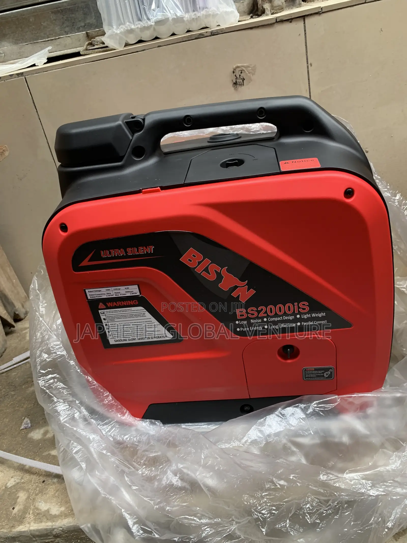 Original BISON BS2000IS Portable Petrol Inverter Generator
