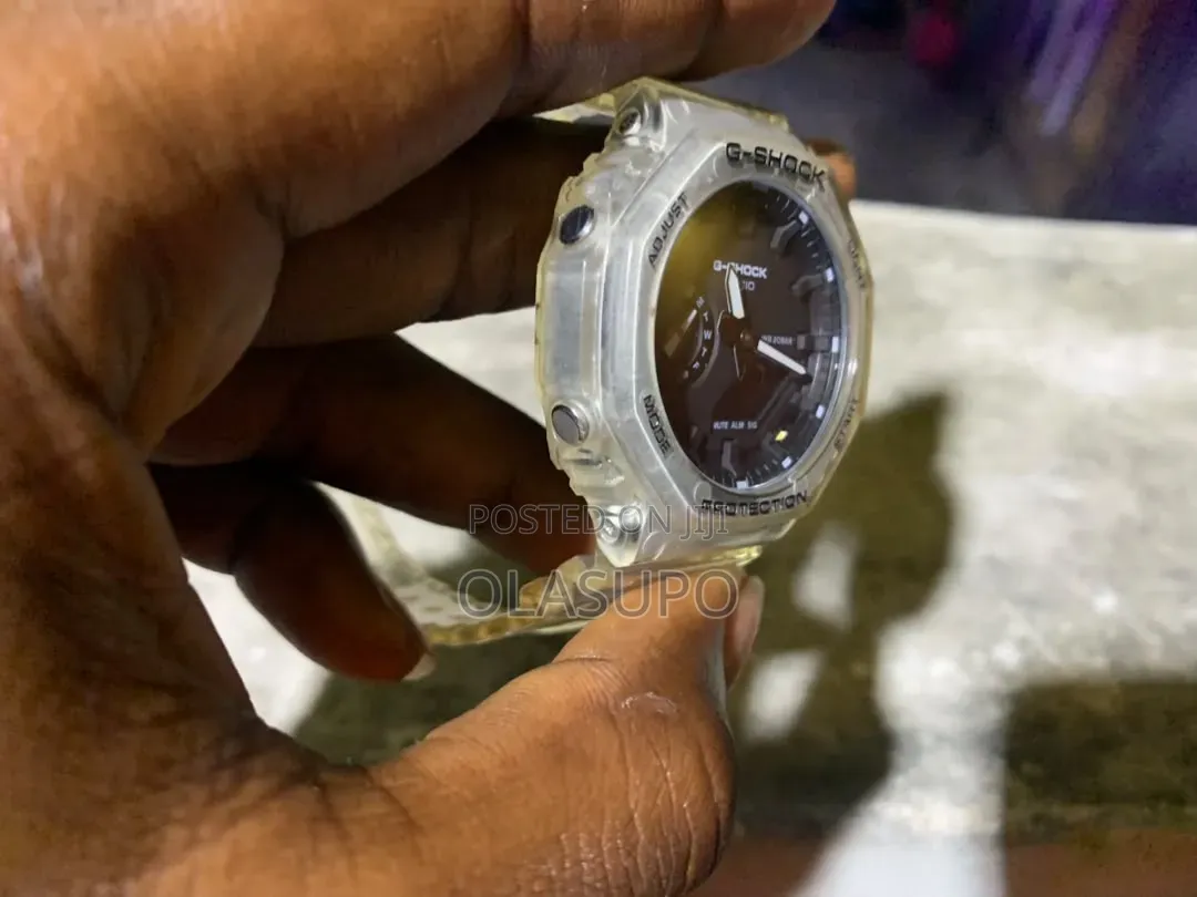 Original Casio G-Shock GA-2100SKE Transparent - With Iron Box