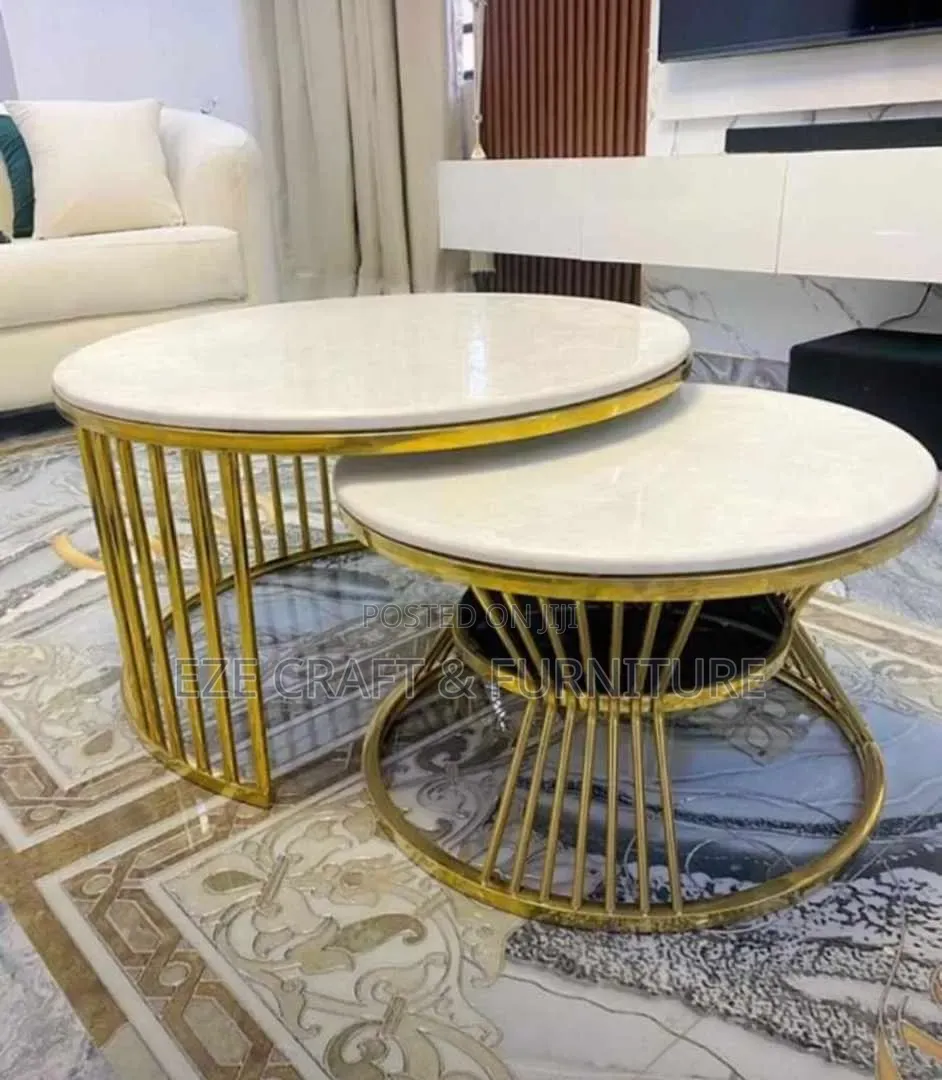 2in1 Elegant Marble Center Table