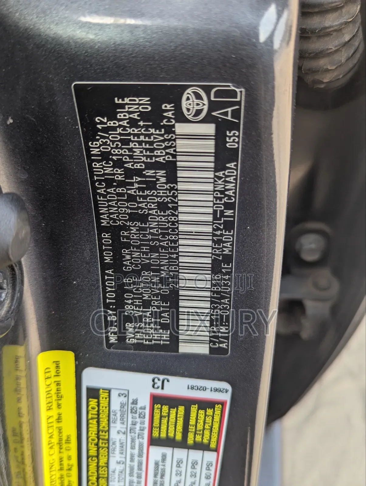 Toyota Corolla 2012 Gray