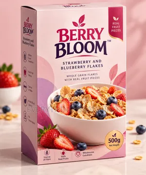 Premium Cereal Carton Box - Full Colour Branded Packaging 500g