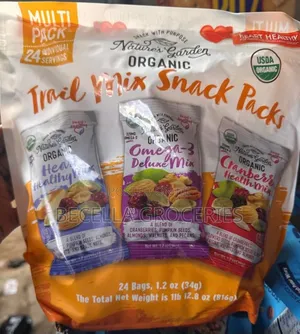 Nature's Garden Organic Trail Mixed Snack Pack ×24bags