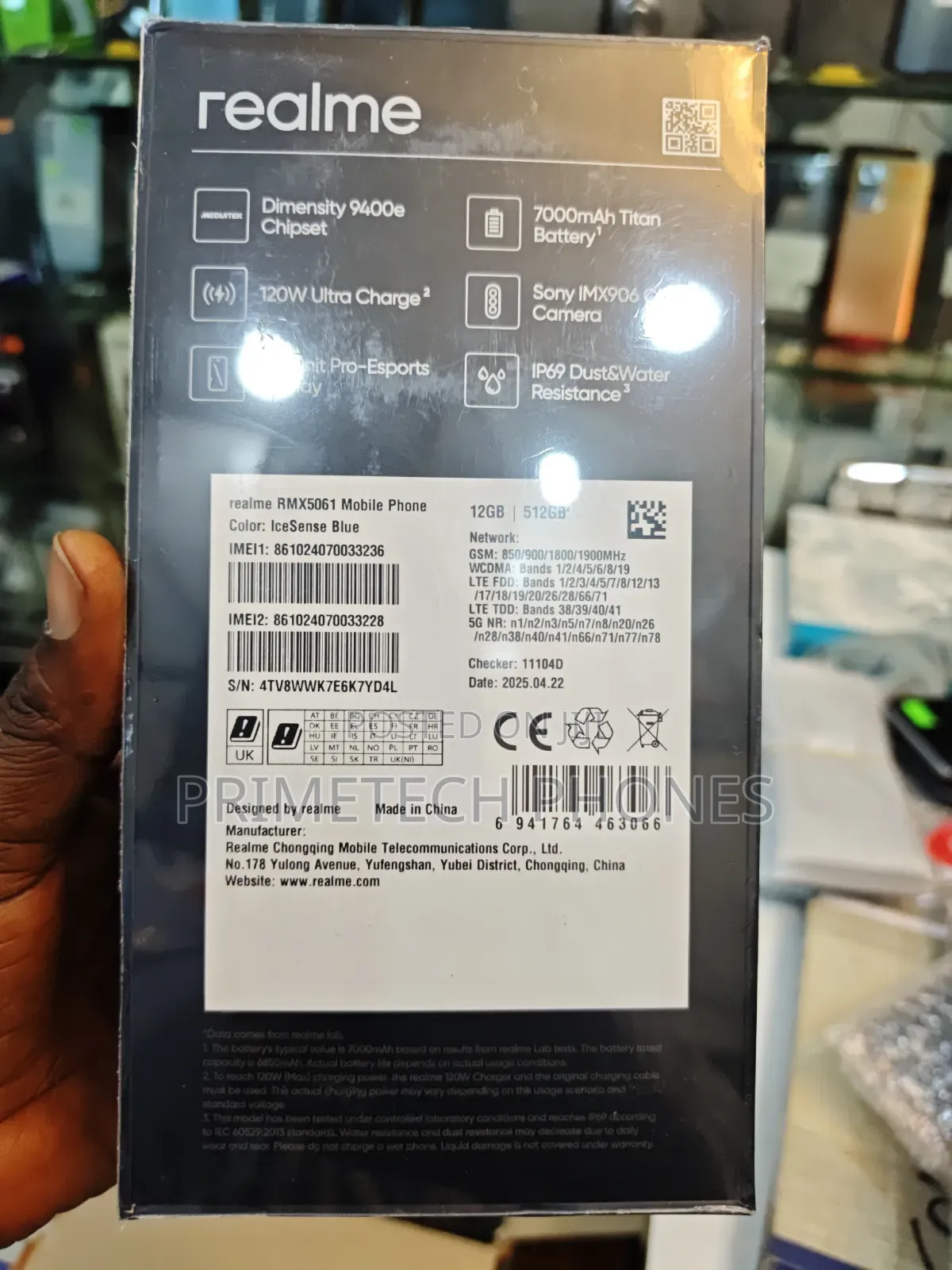 New Realme GT 7 512 GB Blue