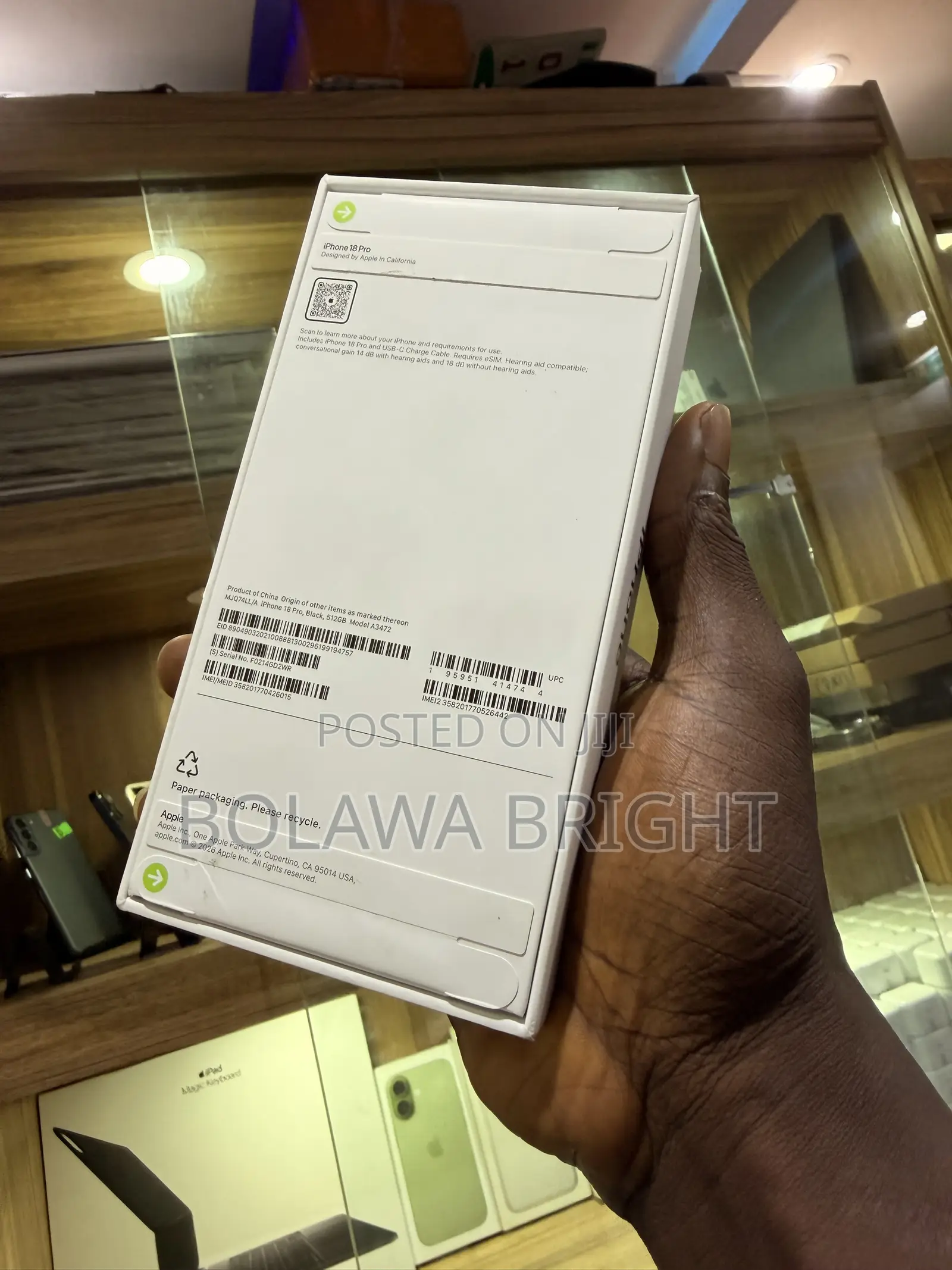 New Apple iPhone 18 Pro 512 GB Black