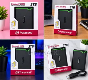 Transcend StoreJet 25M3 2TB External Hard Drive – USB 3.1 Portable HDD
