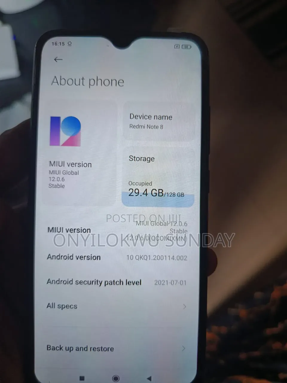 Xiaomi Redmi Note 8 128 GB Red