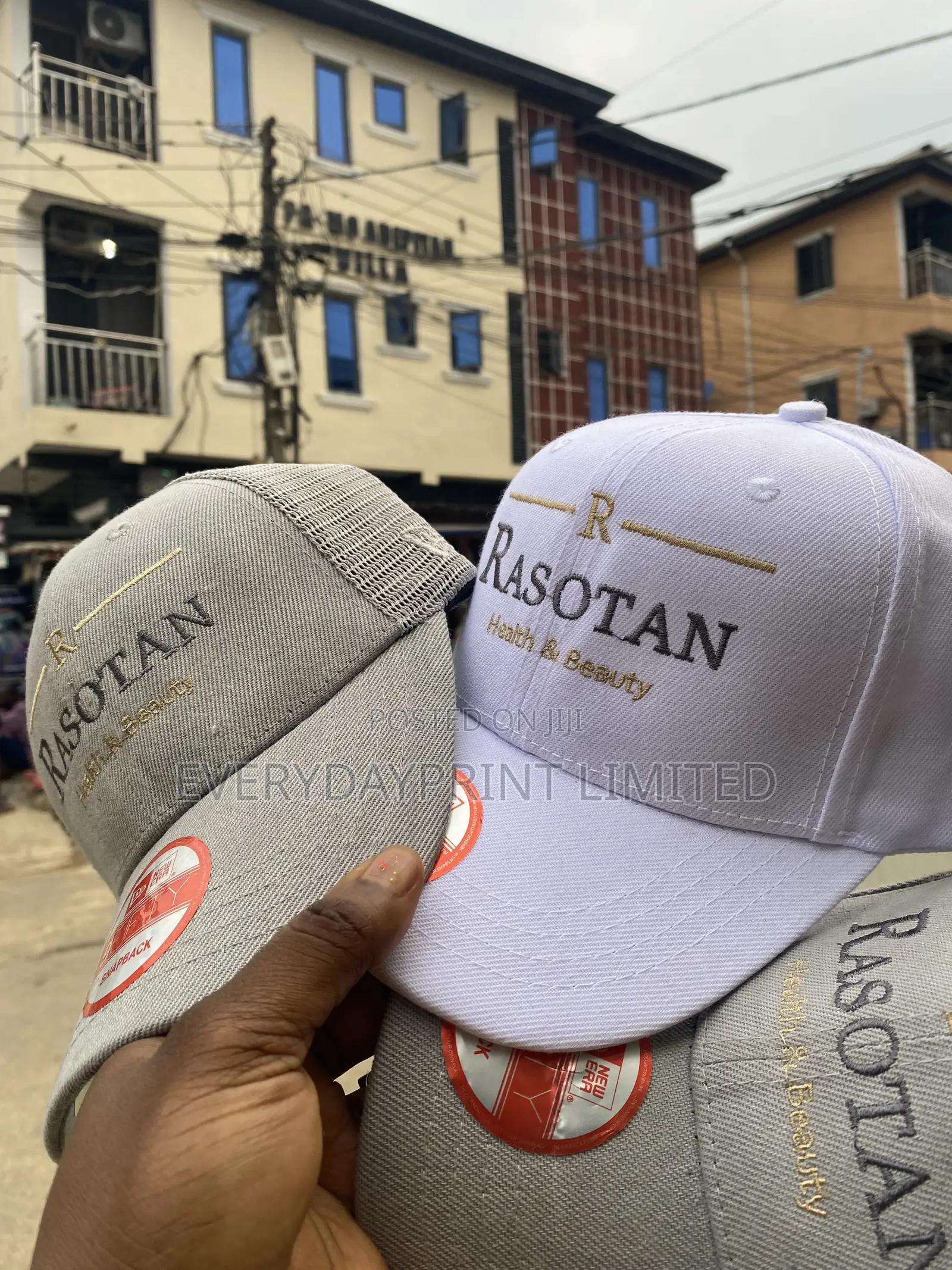 Branded Face Caps