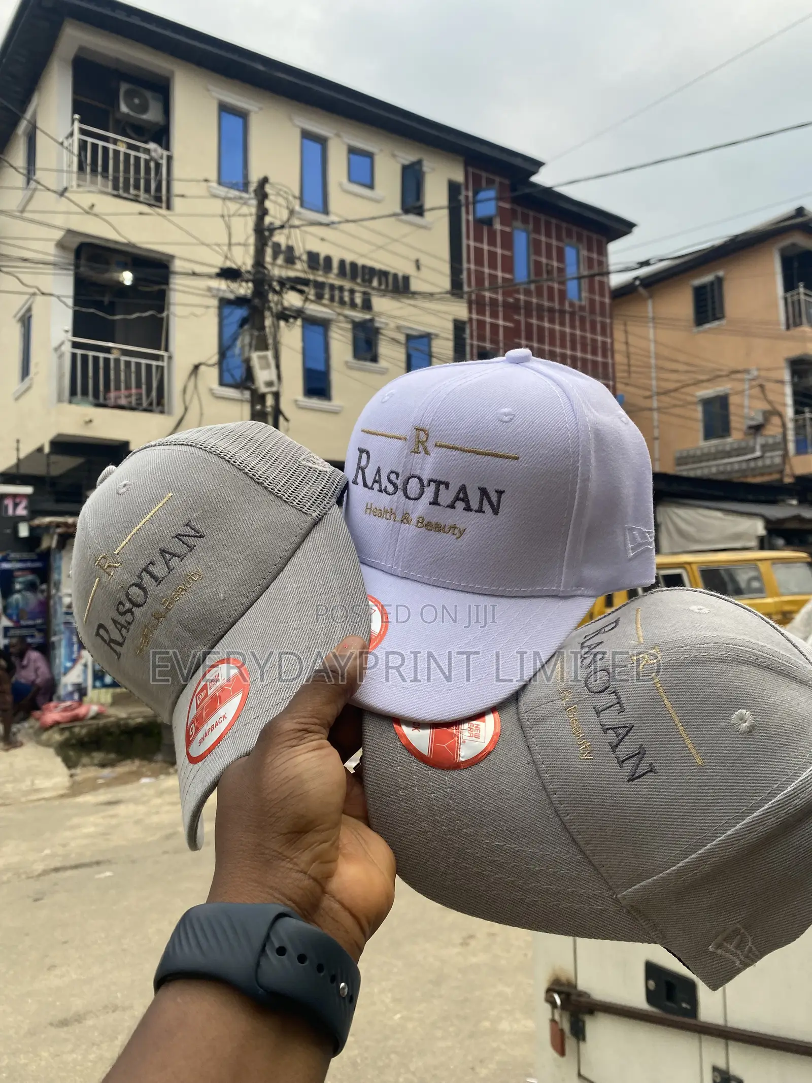 Branded Face Caps