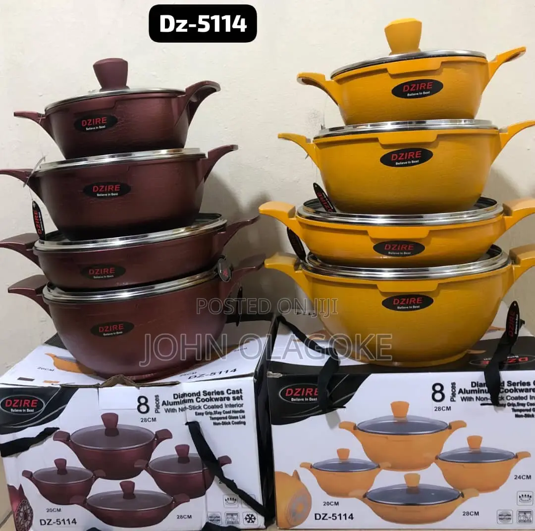 Dzire 5114 Granite 8pcs Pot Set