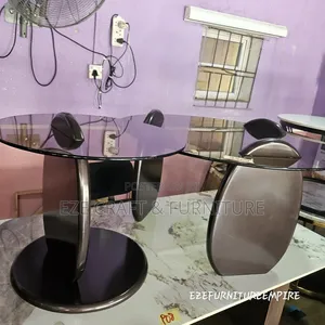 2in1 Wooden Leg Glass Center Table