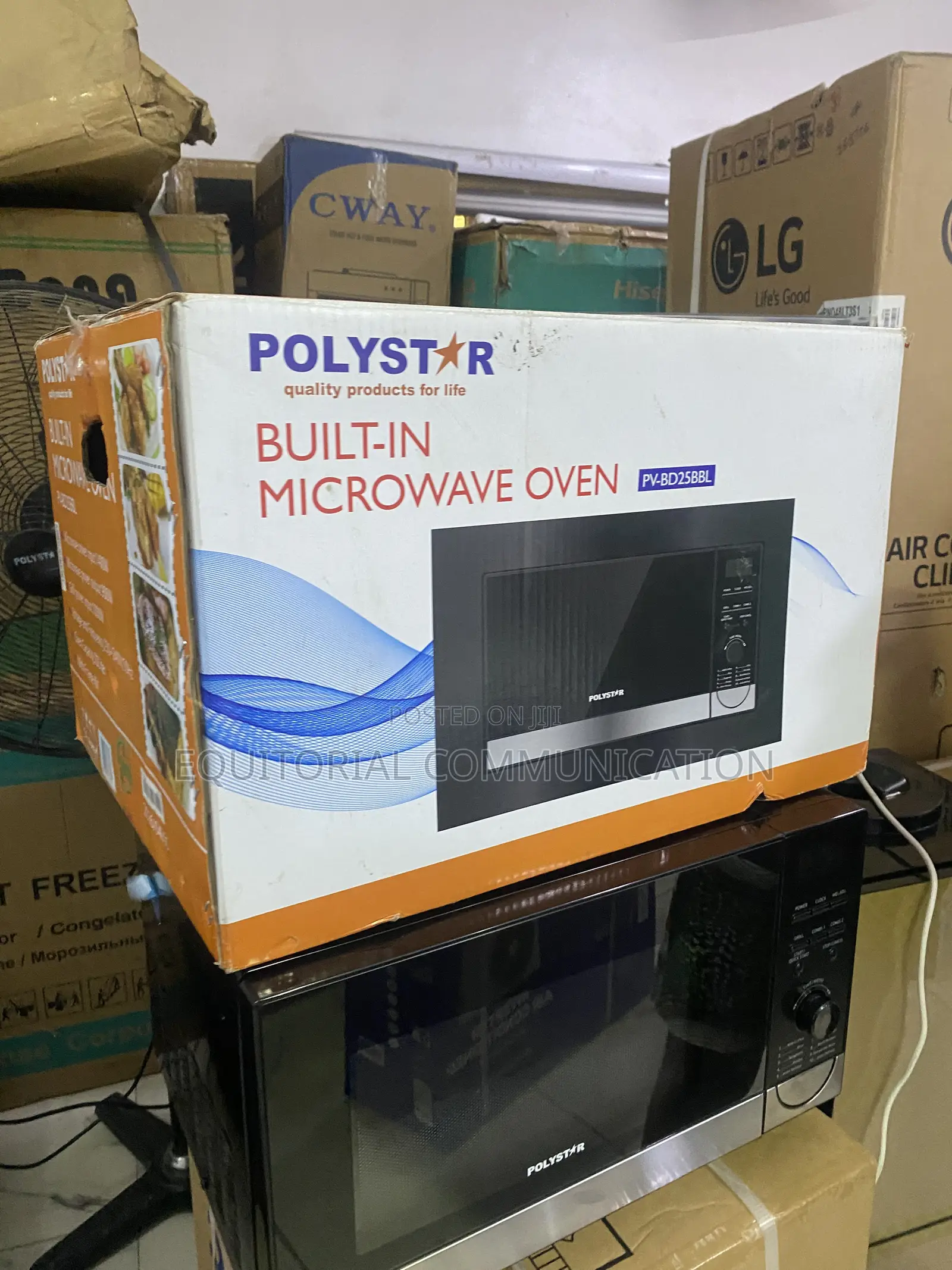 Polystar PV-BD25BBL 25L Kitchen Convenience Microwave