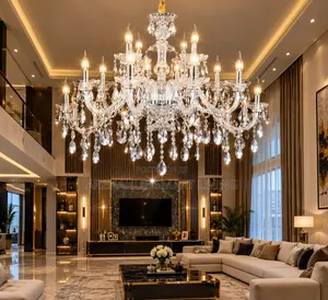 New Luxury Modern K9 Crystal Lustres De Cristal Lamps and Chandeliers,