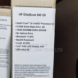 New Laptop HP EliteBook 830 G8 16GB Intel SSD 512GB
