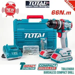 TOTAL Compact Impact Brushless Drill 66Nm