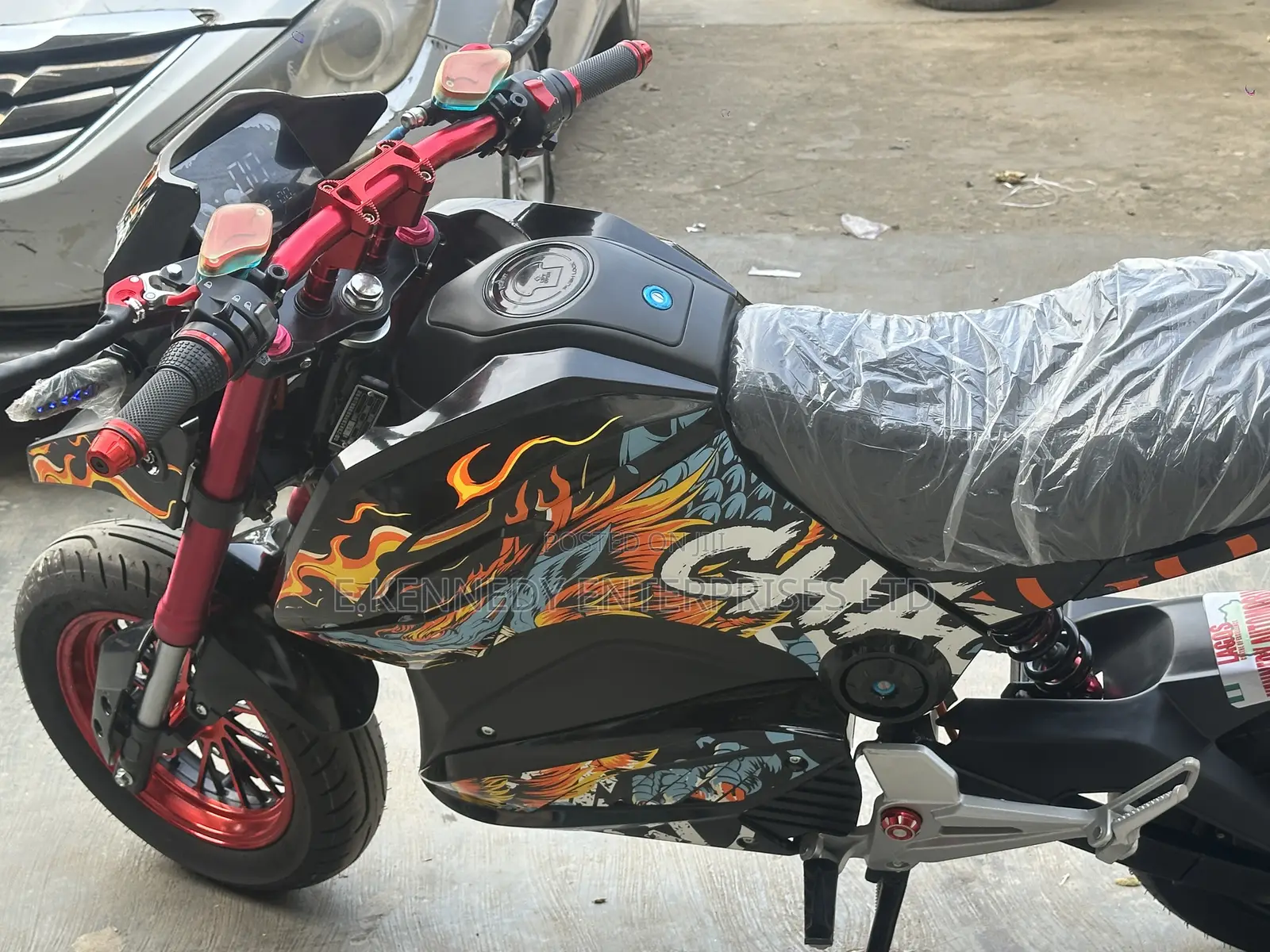 Professional Electric Power Bike With 72V Lithium Battery /Helmet