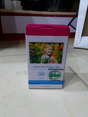 Color Ink/Paper Set Selphy Photo Paper 108 Sheet Printering Ribbon