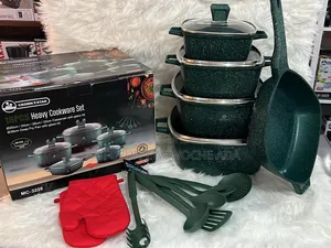Crownstar 18-Piece Heavy-Duty Granite Pot Set 