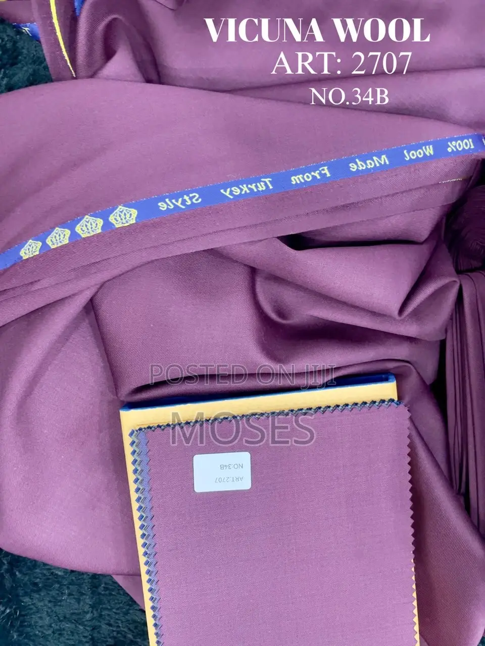 Original Vicunal Wool Grade 320-100% Turkish Wool-4 Yards