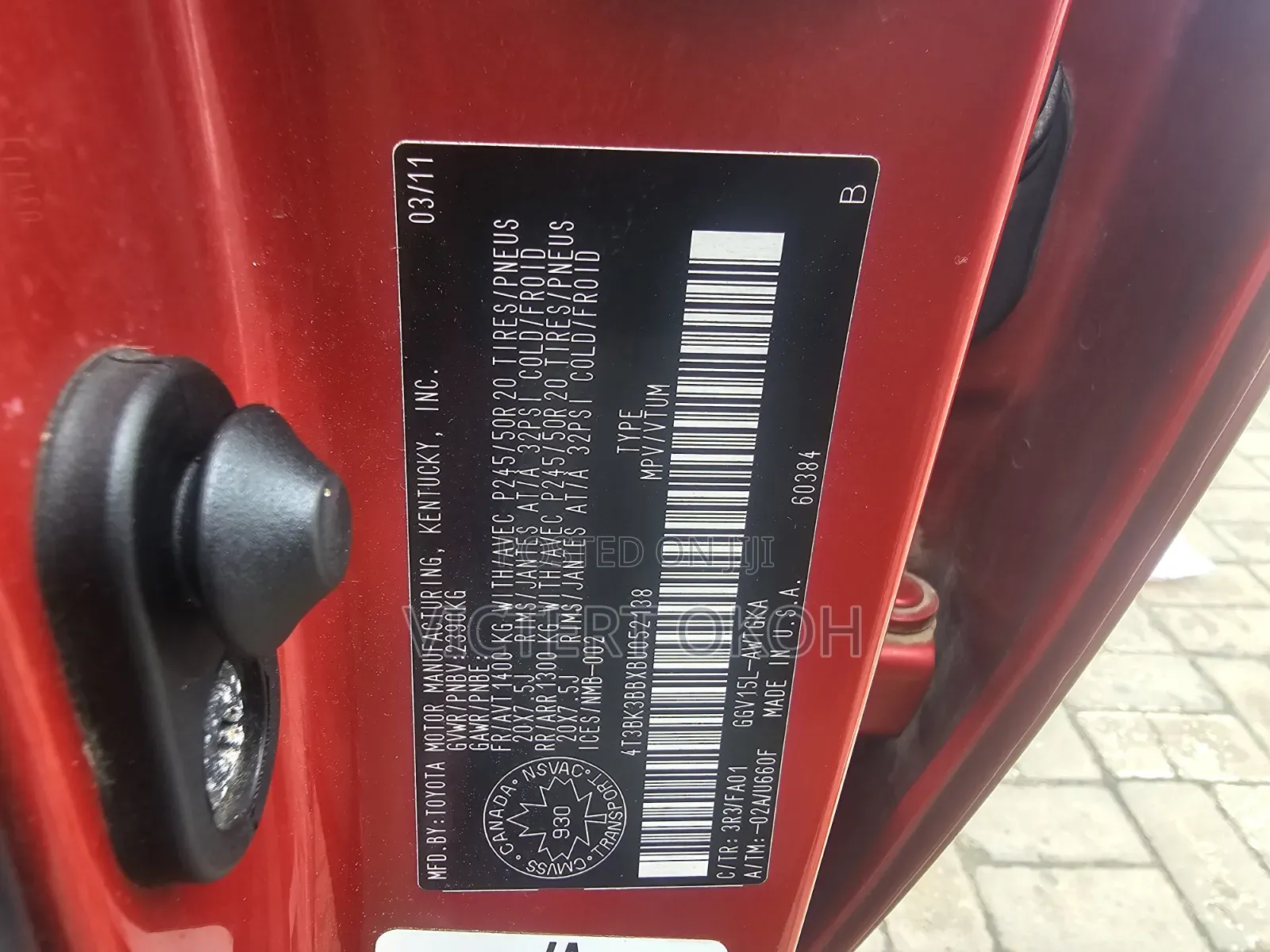 Toyota Venza V6 2010 Red
