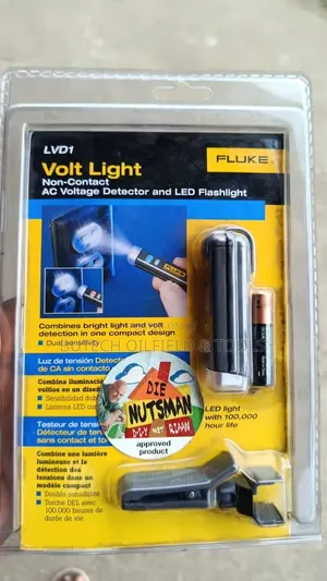 Fluke LVD1 Volt Light Non-Contact AC Voltage Detector LED Flashlight