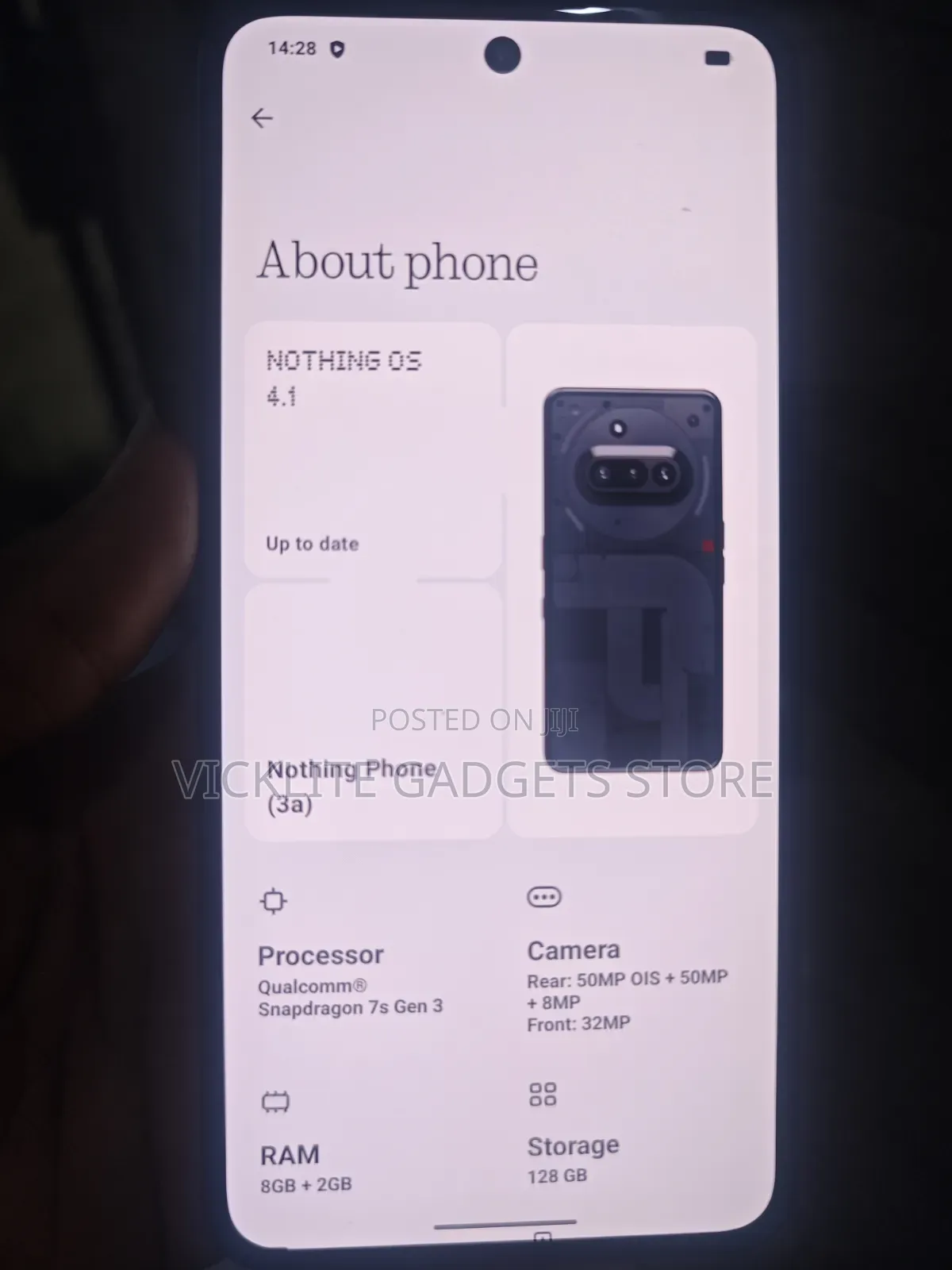 Nothing Phone 3a 128 GB Black