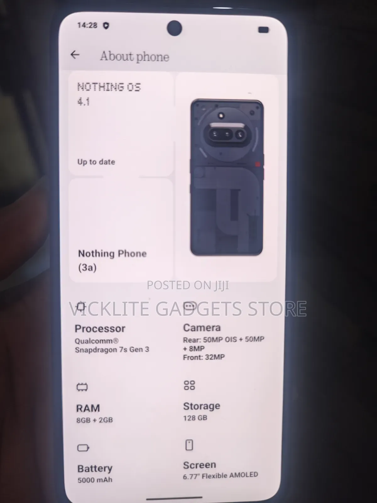 Nothing Phone 3a 128 GB Black