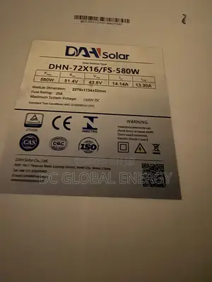 580w DA Solar Panels