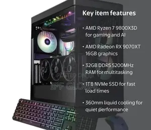 New Desktop Computer iBUYPOWER 16GB AMD Ryzen 7 SSD 1T