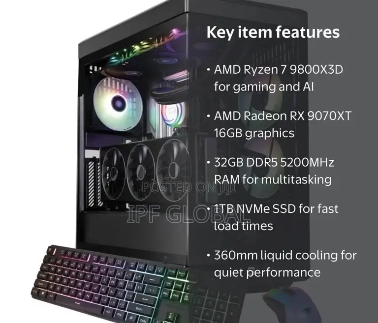 New Desktop Computer iBUYPOWER 16GB AMD Ryzen 7 SSD 1T