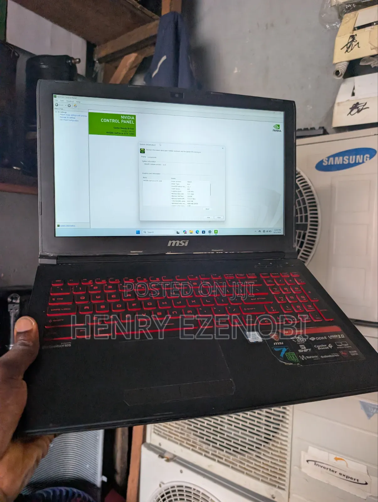 Laptop MSI GL62M 7RDX 8GB Intel Core i5 SSD 256GB