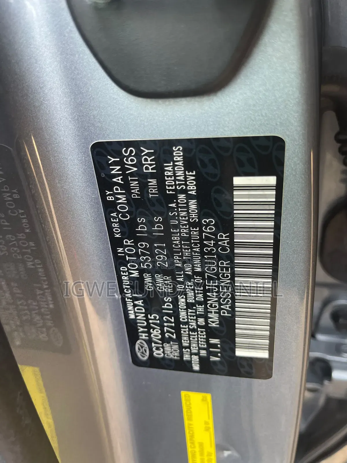 Hyundai Genesis 2016 Gray
