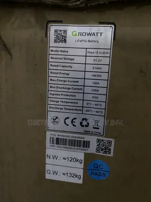 16kwh Growatt Lithium Battery