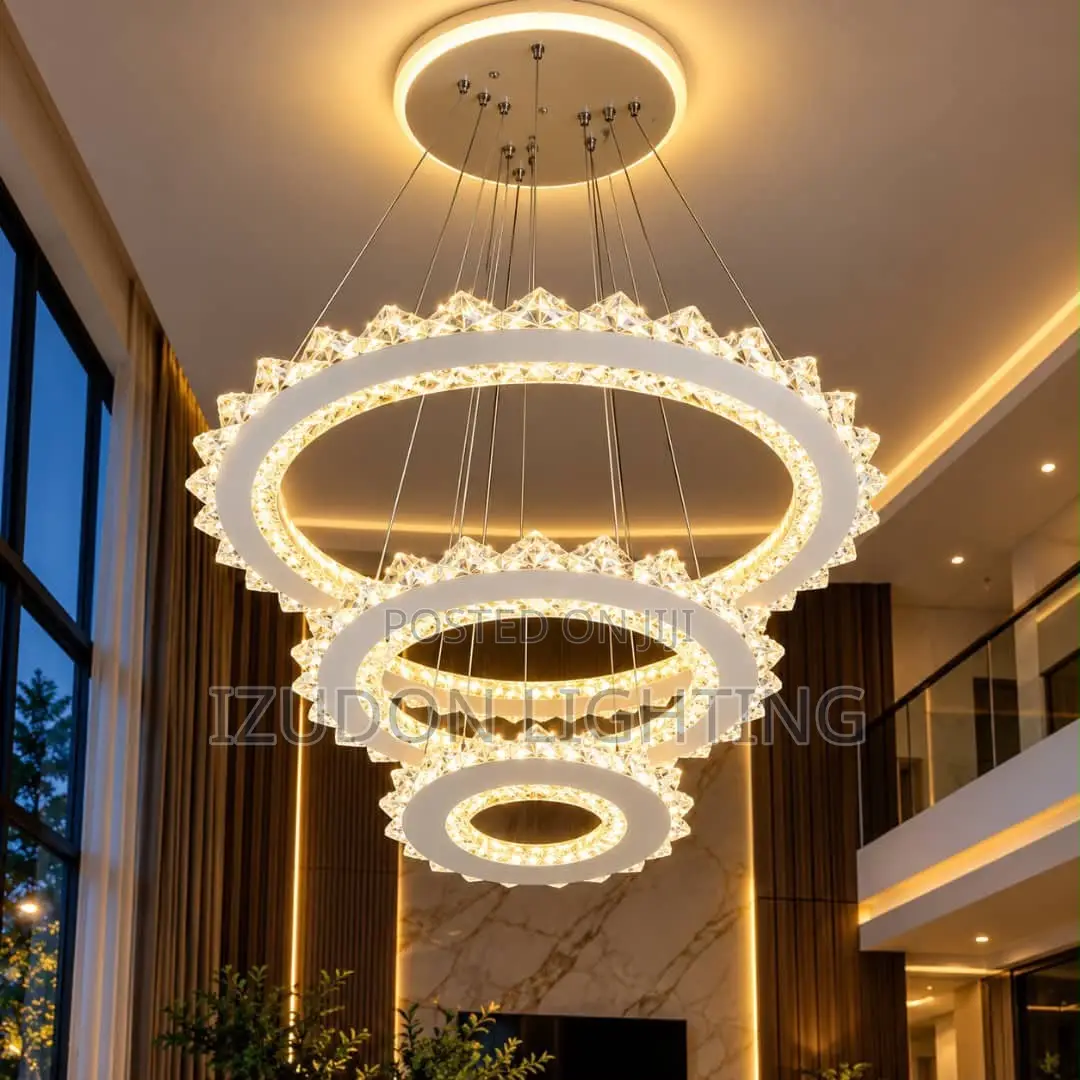 Nordic Gold Ring LED Chandelier