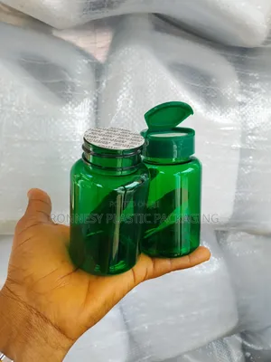 120ml Green Capsule Jar for Pills, Capsules & Supplements