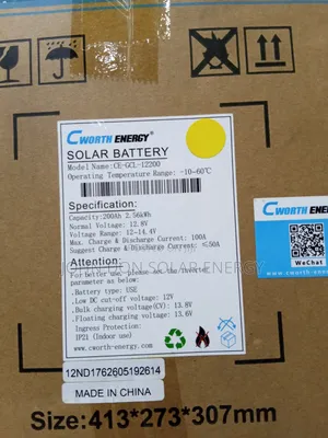 Trusted Quality Cworth Energy 2.56kwh 12.8v