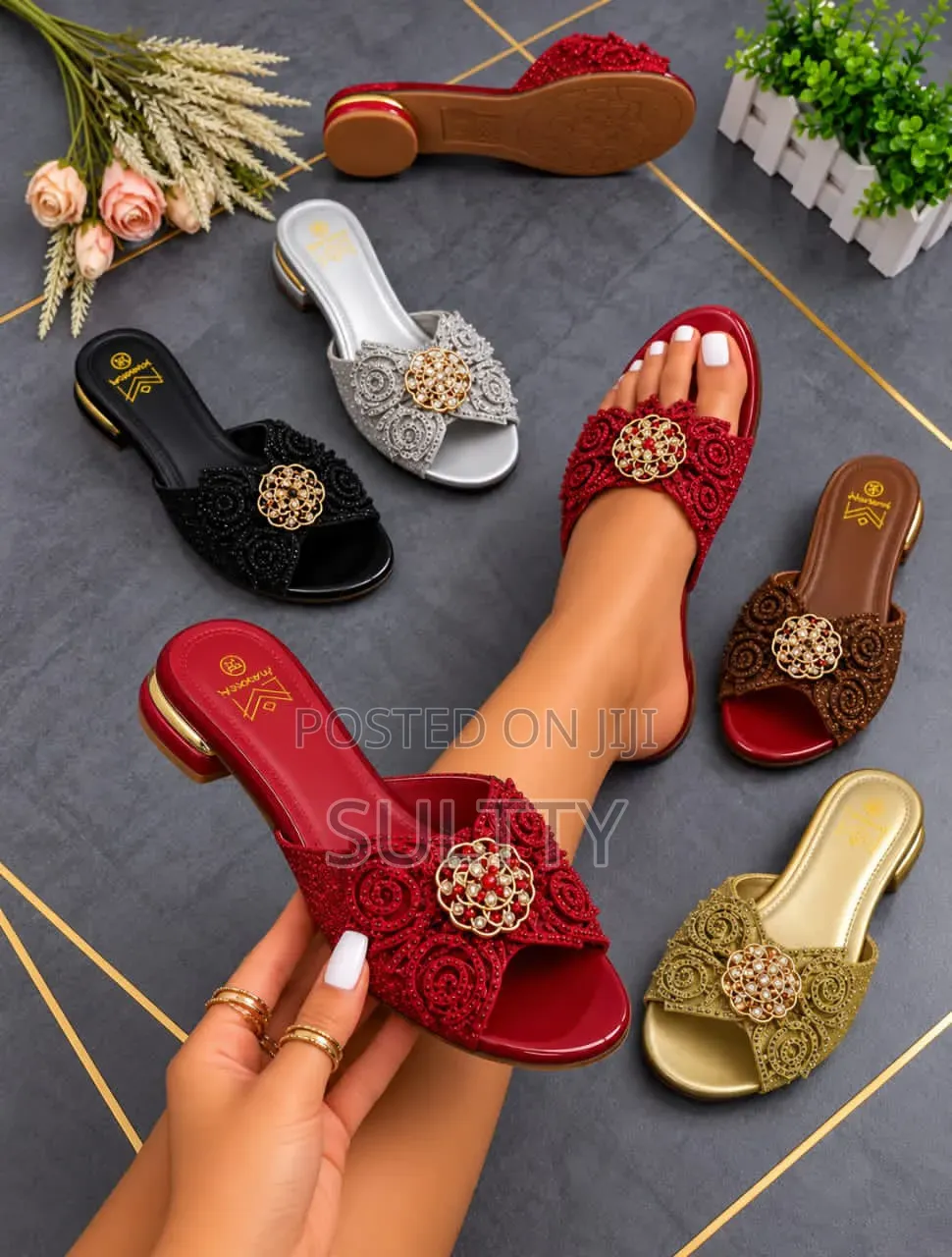 Ladies Luxury Flat Slippers