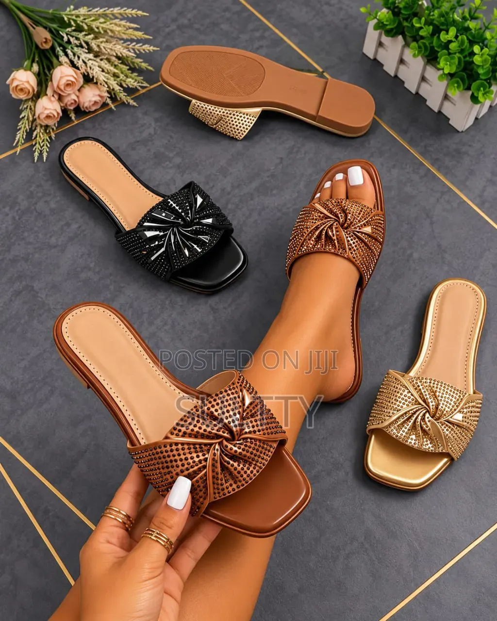 Ladies Luxury Flat Slippers