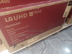 LG UHD 75INCH Google Smart TV Frameless Netflix YouTube Prime Bluetoot