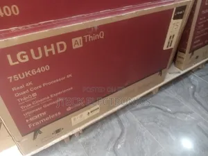 LG UHD 75INCH Google Smart TV Frameless Netflix YouTube Prime Bluetoot