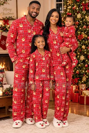 Button Down Christmas Pyjamas