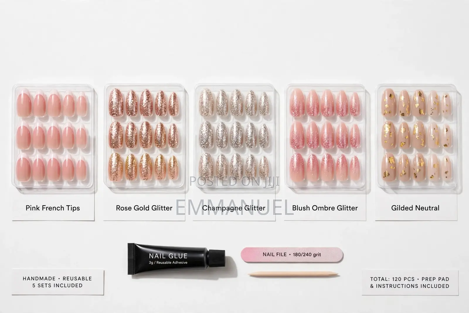 Trendy Reusable Press-on Nails - No Salon Needed