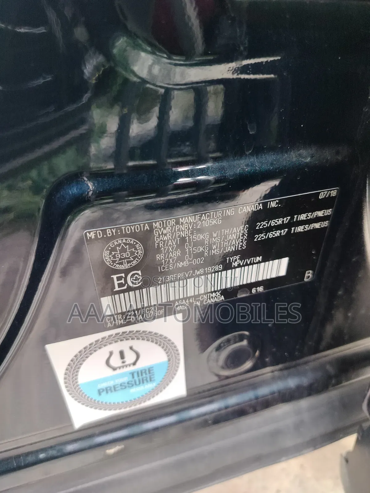 Toyota RAV4 2018 Blue