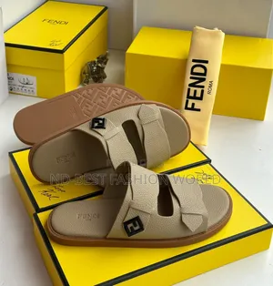 Fendi Leather Slippers