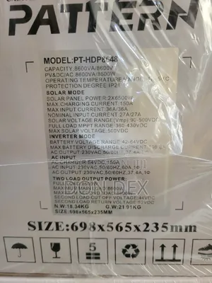 8.6kva Pattern 48v Hybrid Inverter