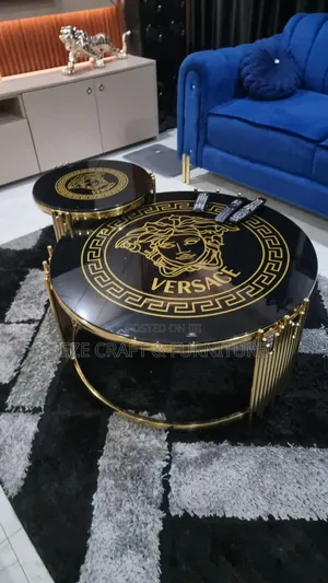 Versace Round Center Table and Stool